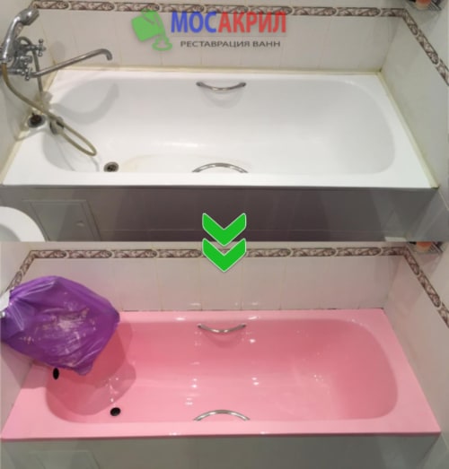Реставрация ванны акрилом в Северном Бутово