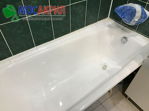 Реставрация ванны жидким акрилом в Дедовске