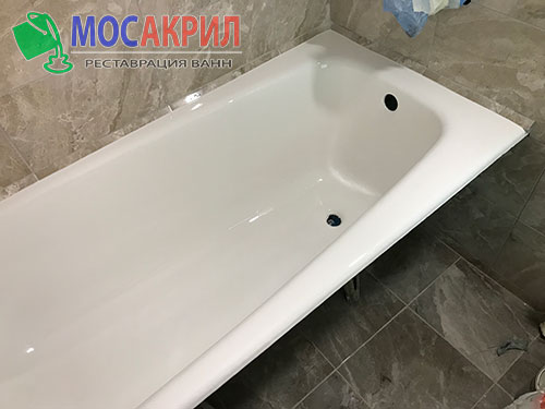 Реставрация ванны жидким акрилом в Лыткарино