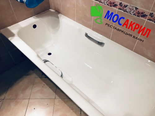 Реставрация ванны акрилом в Митино