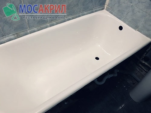 Реставрация ванны акрилом в посёлоке завода Мосрентген