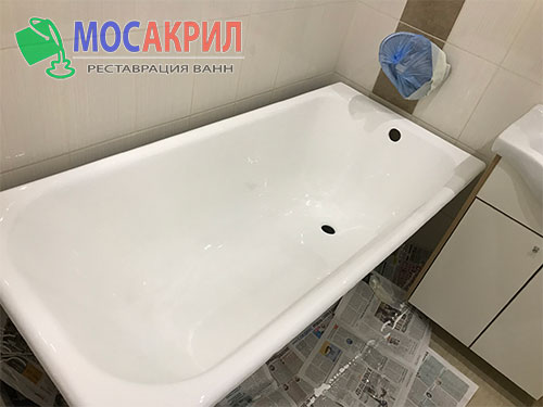 Реставрация ванны жидким акрилом в Щербинке