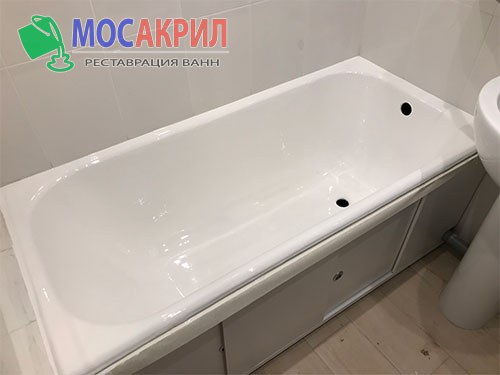 Реставрация ванны жидким акрилом в Видном