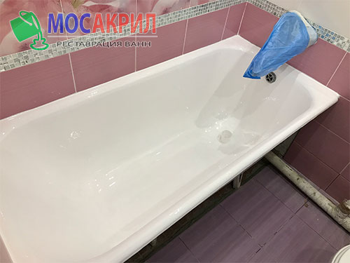 Реставрация ванны жидким акрилом в Жуковском